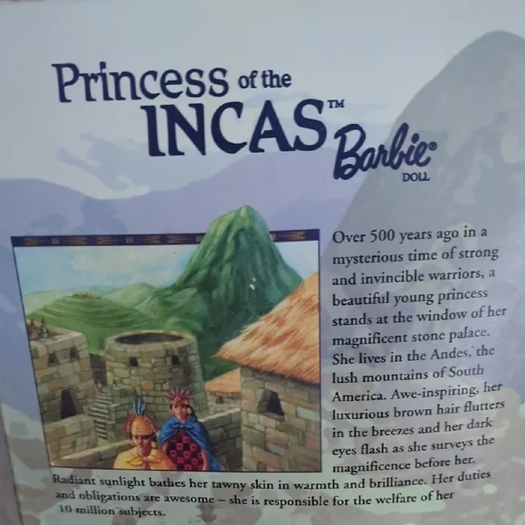 Barbie Princess Of The Incas Collection Doll in Blue and Gold - Picture 12 of 14
